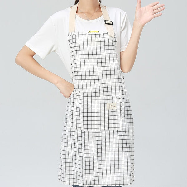 Hot Fashion Lady Women Men Adjustable Cotton Linen High-grade Kitchen Apron