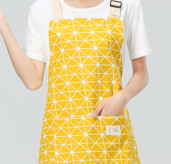 Hot Fashion Lady Women Men Adjustable Cotton Linen High-grade Kitchen Apron